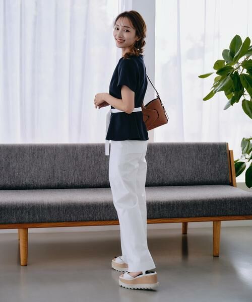 Maglie le cassetto / マーリエ ル カセット スラックス・ドレスパンツ | 《M Maglie le cassetto×吉田理紗》快適セミワイドパンツ | 詳細6