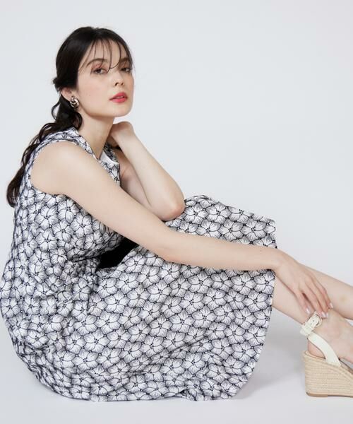 Maglie le cassetto / マーリエ ル カセット ミニ丈・ひざ丈ワンピース | 刺繍レースワンピース | 詳細1