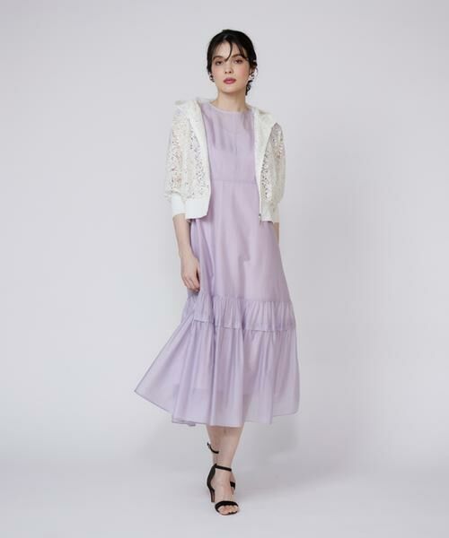 Maglie le cassetto / マーリエ ル カセット ロング・マキシ丈ワンピース | シアーティアードワンピース | 詳細8