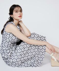 Maglie le cassetto / マーリエ ル カセット ミニ丈・ひざ丈ワンピース | 《大きいサイズ》刺繍レースワンピース