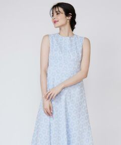 Maglie le cassetto / マーリエ ル カセット ミニ丈・ひざ丈ワンピース | 《プラスサイズ》刺繍レースワンピース