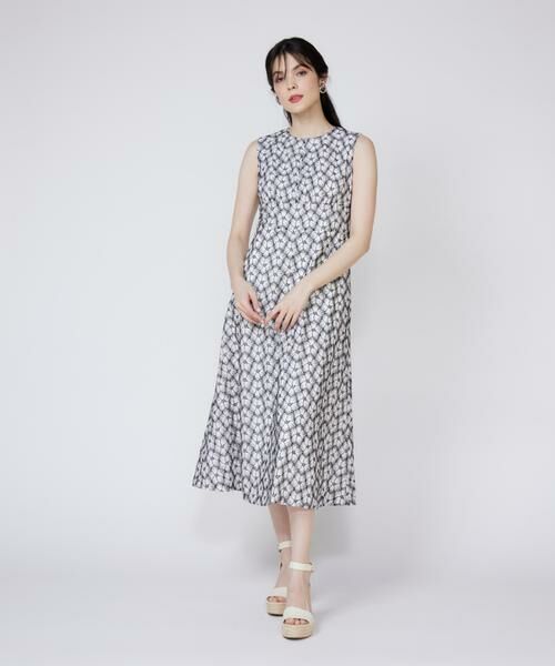 Maglie le cassetto / マーリエ ル カセット ミニ丈・ひざ丈ワンピース | 《プラスサイズ》刺繍レースワンピース | 詳細2