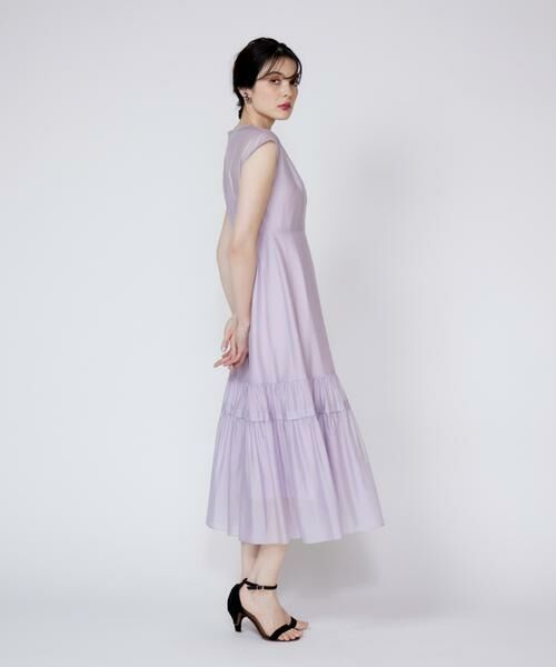 Maglie le cassetto / マーリエ ル カセット ロング・マキシ丈ワンピース | 《プラスサイズ》シアーティアードワンピース | 詳細3