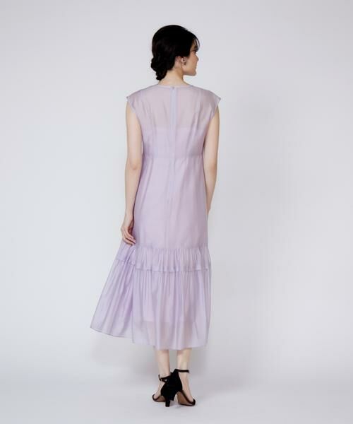 Maglie le cassetto / マーリエ ル カセット ロング・マキシ丈ワンピース | 《プラスサイズ》シアーティアードワンピース | 詳細4