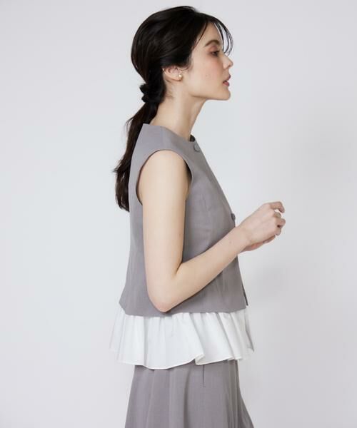 Maglie le cassetto / マーリエ ル カセット ベスト | 異素材ドッキングジレ | 詳細13