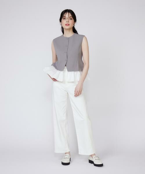 Maglie le cassetto / マーリエ ル カセット ベスト | 異素材ドッキングジレ | 詳細5