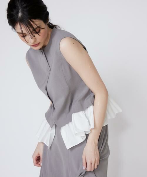 Maglie le cassetto / マーリエ ル カセット ベスト | 異素材ドッキングジレ | 詳細25