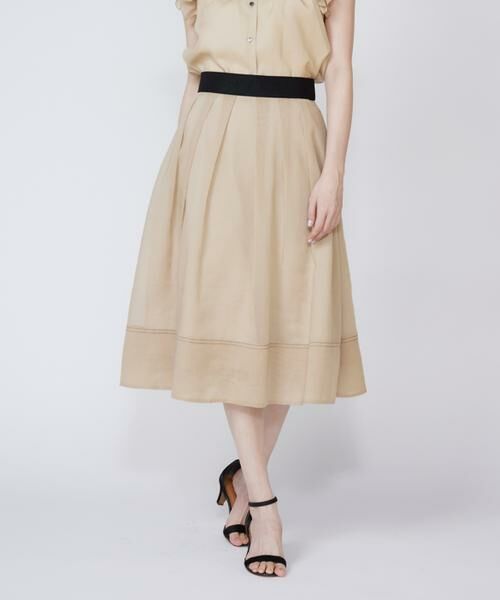 Maglie le cassetto / マーリエ ル カセット ミニ・ひざ丈スカート | シアータックスカート | 詳細1