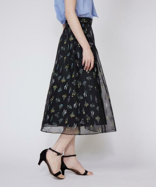 Maglie le cassetto / マーリエ ル カセット ミニ・ひざ丈スカート | 《大きいサイズ》３Dフラワープリントスカート | 詳細14