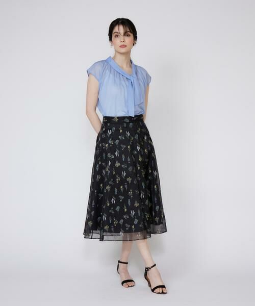 Maglie le cassetto / マーリエ ル カセット ミニ・ひざ丈スカート | 《大きいサイズ》３Dフラワープリントスカート | 詳細2