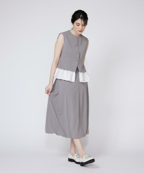 Maglie le cassetto / マーリエ ル カセット ミニ・ひざ丈スカート | 《プラスサイズ》セミバルーンスカート | 詳細3