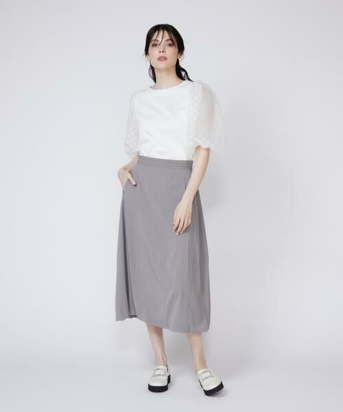 Maglie le cassetto / マーリエ ル カセット ミニ・ひざ丈スカート | 《プラスサイズ》セミバルーンスカート | 詳細8