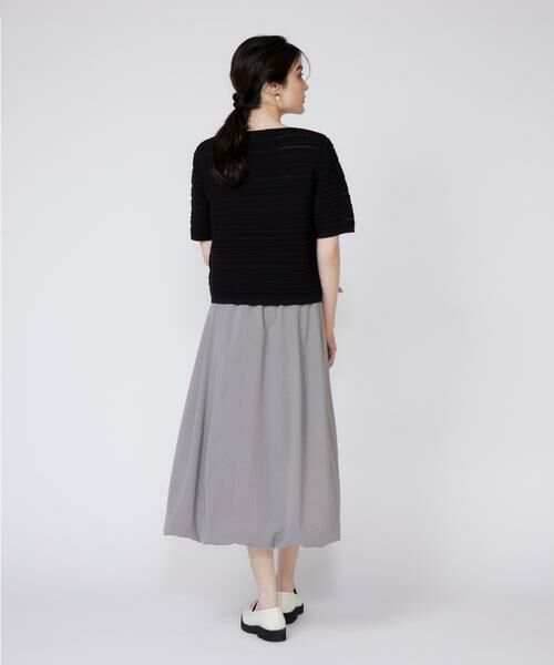 Maglie le cassetto / マーリエ ル カセット ニット・セーター | ピンタック柄スクエアプルオーバー | 詳細4