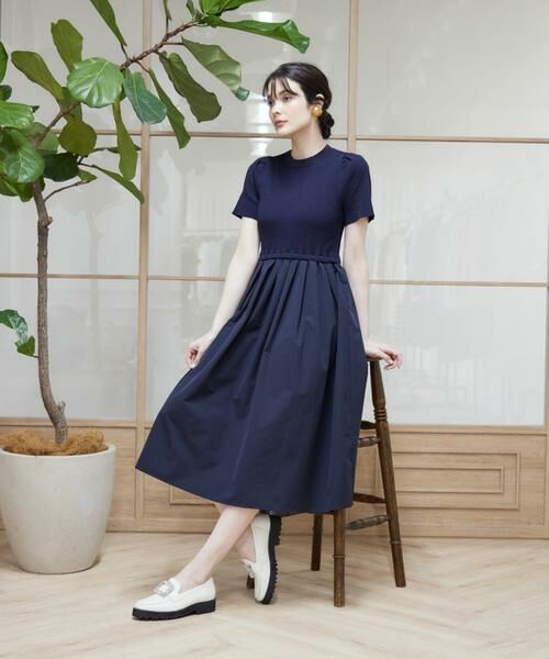 Maglie le cassetto / マーリエ ル カセット ミニ丈・ひざ丈ワンピース | 《WEB限定》リブドッキングワンピース | 詳細15