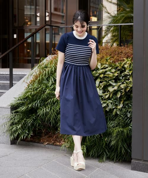 Maglie le cassetto / マーリエ ル カセット ミニ丈・ひざ丈ワンピース | 《WEB限定》リブドッキングワンピース | 詳細2