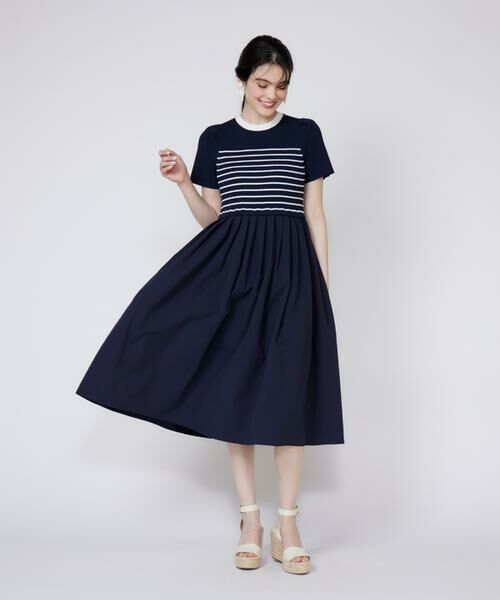 Maglie le cassetto / マーリエ ル カセット ミニ丈・ひざ丈ワンピース | 《WEB限定》リブドッキングワンピース | 詳細4