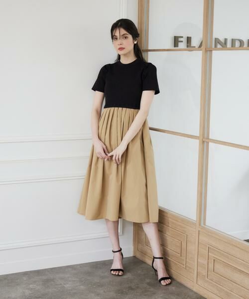 Maglie le cassetto / マーリエ ル カセット ミニ丈・ひざ丈ワンピース | 《WEB限定》リブドッキングワンピース | 詳細7