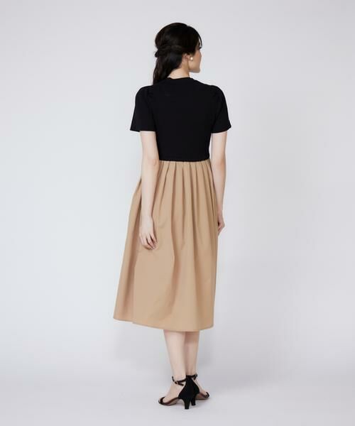 セール】 《大きいサイズ》《WEB限定》リブドッキングワンピース