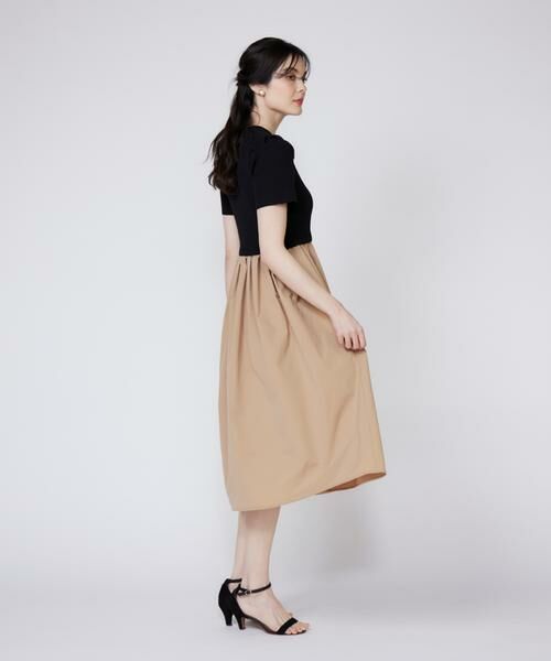 Maglie le cassetto / マーリエ ル カセット ミニ丈・ひざ丈ワンピース | 《大きいサイズ》《WEB限定》リブドッキングワンピース | 詳細11