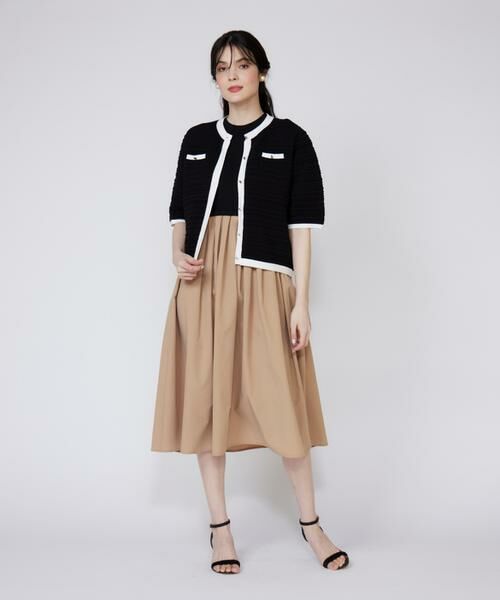 Maglie le cassetto / マーリエ ル カセット ミニ丈・ひざ丈ワンピース | 《大きいサイズ》《WEB限定》リブドッキングワンピース | 詳細13