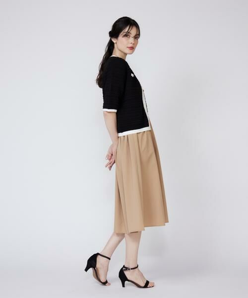 Maglie le cassetto / マーリエ ル カセット ミニ丈・ひざ丈ワンピース | 《大きいサイズ》《WEB限定》リブドッキングワンピース | 詳細14