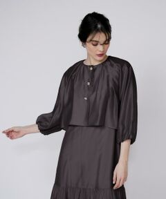 Maglie le cassetto / マーリエ ル カセット シャツ・ブラウス | シアーショートブラウス