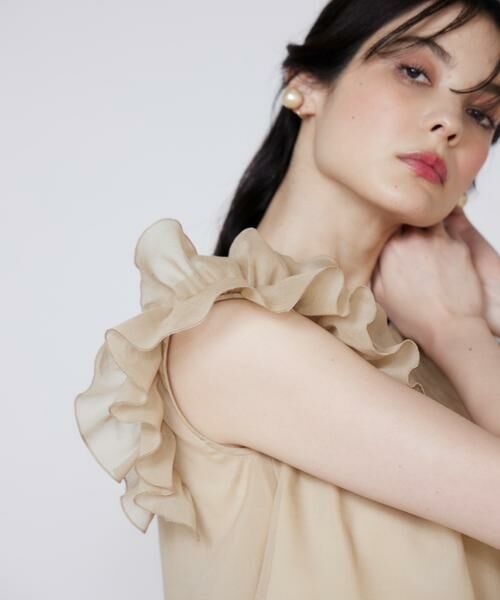 Maglie le cassetto / マーリエ ル カセット シャツ・ブラウス | シアーフリルブラウス | 詳細14