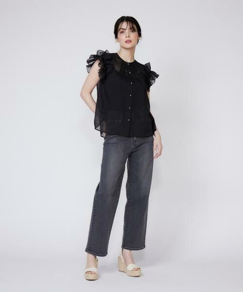 Maglie le cassetto / マーリエ ル カセット シャツ・ブラウス | シアーフリルブラウス | 詳細3