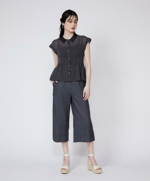 Maglie le cassetto / マーリエ ル カセット シャツ・ブラウス | 衿配色シアードットブラウス | 詳細19