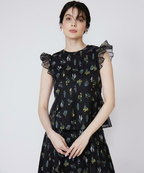 Maglie le cassetto / マーリエ ル カセット シャツ・ブラウス | 3Dフラワープリントブラウス | 詳細10