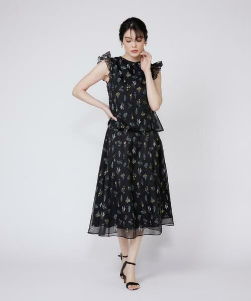 Maglie le cassetto / マーリエ ル カセット シャツ・ブラウス | 3Dフラワープリントブラウス | 詳細3