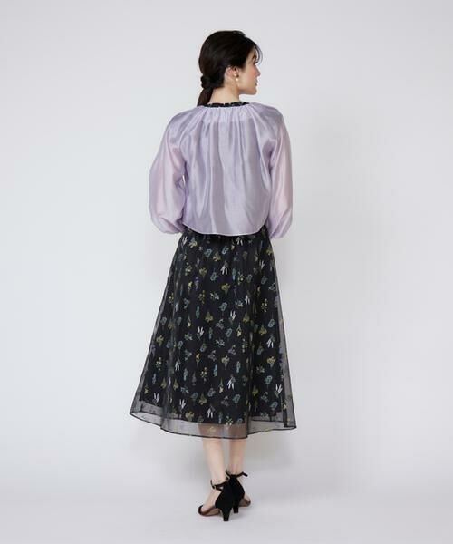 Maglie le cassetto / マーリエ ル カセット シャツ・ブラウス | 3Dフラワープリントブラウス | 詳細8