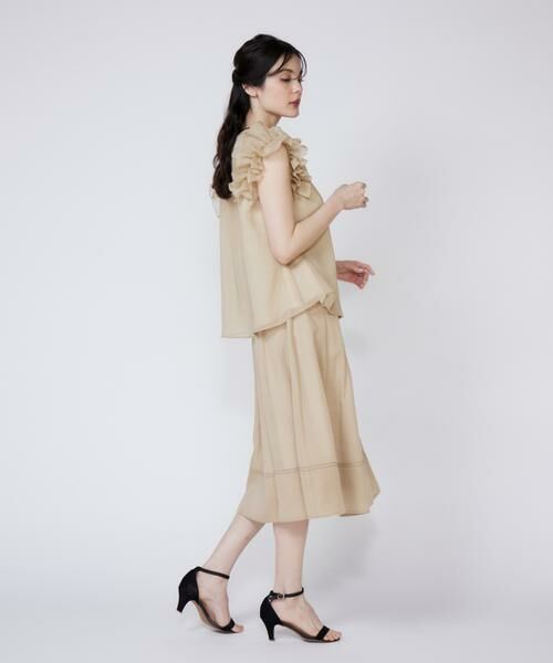 Maglie le cassetto / マーリエ ル カセット シャツ・ブラウス | 《大きいサイズ》シアーフリルブラウス | 詳細10