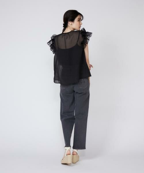 Maglie le cassetto / マーリエ ル カセット シャツ・ブラウス | 《大きいサイズ》シアーフリルブラウス | 詳細5
