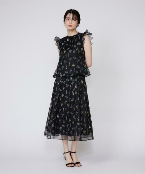 Maglie le cassetto / マーリエ ル カセット シャツ・ブラウス | 《大きいサイズ》３Dフラワープリントブラウス | 詳細2