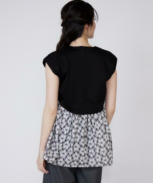 Maglie le cassetto / マーリエ ル カセット Tシャツ | 刺繍レースドッキングカットソー | 詳細15