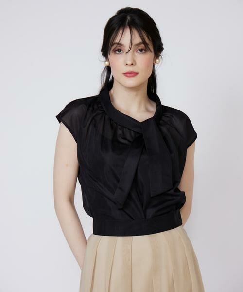 Maglie le cassetto / マーリエ ル カセット カットソー | 《大きいサイズ》アシンメトリーシアーカットソー | 詳細11