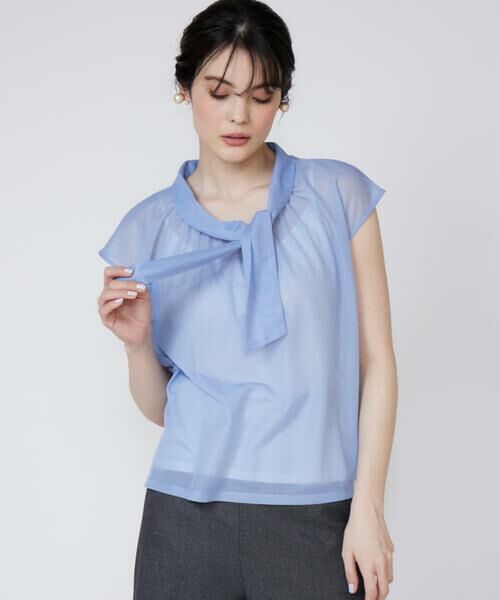 Maglie le cassetto / マーリエ ル カセット カットソー | 《大きいサイズ》アシンメトリーシアーカットソー | 詳細13