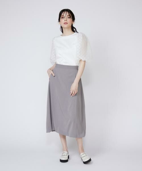 Maglie le cassetto / マーリエ ル カセット カットソー | 《大きいサイズ》ドットチュールドッキングカットソー | 詳細6