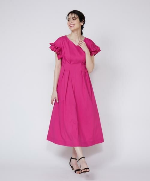 Maglie le cassetto / マーリエ ル カセット ロング・マキシ丈ワンピース | フリルスリーブワンピース | 詳細3