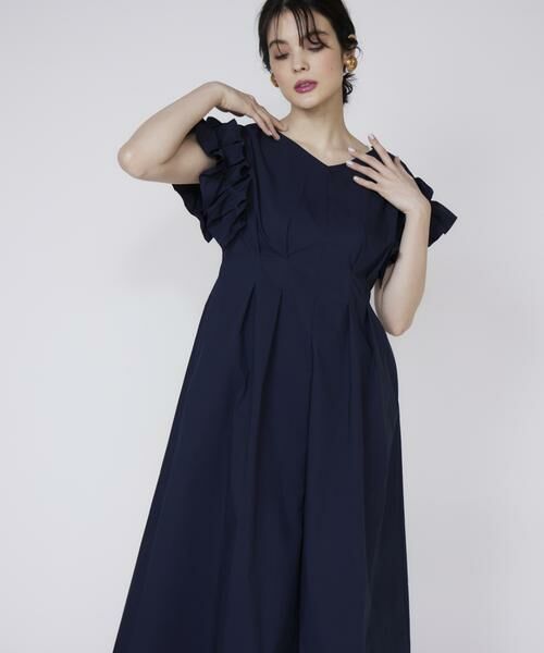 Maglie le cassetto / マーリエ ル カセット ロング・マキシ丈ワンピース | 《大きいサイズ》フリルスリーブワンピース | 詳細13