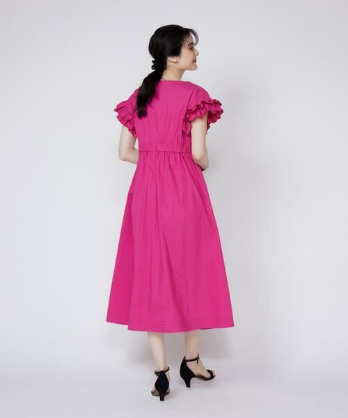 Maglie le cassetto / マーリエ ル カセット ロング・マキシ丈ワンピース | 《大きいサイズ》フリルスリーブワンピース | 詳細5