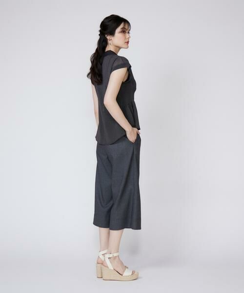 Maglie le cassetto / マーリエ ル カセット シャツ・ブラウス | 《プラスサイズ》衿配色シアードットブラウス | 詳細8