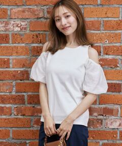 Maglie le cassetto / マーリエ ル カセット カットソー | 《M Maglie le cassetto×吉田理紗》ハーフスリーブヘルシーカットソー