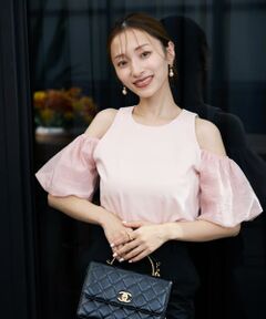 Maglie le cassetto / マーリエ ル カセット カットソー | 《M Maglie le cassetto×吉田理紗》ハーフスリーブヘルシーカットソー