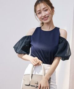 Maglie le cassetto / マーリエ ル カセット カットソー | 《M Maglie le cassetto×吉田理紗》ハーフスリーブヘルシーカットソー