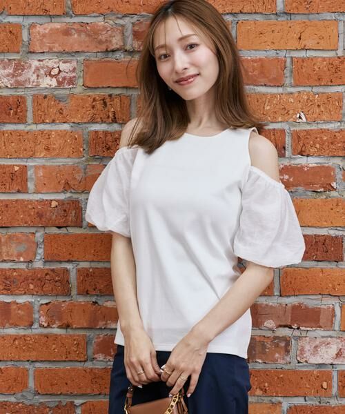 Maglie le cassetto / マーリエ ル カセット カットソー | 《M Maglie le cassetto×吉田理紗》ハーフスリーブヘルシーカットソー | 詳細1