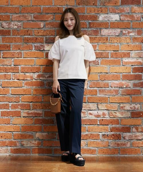 Maglie le cassetto / マーリエ ル カセット カットソー | 《M Maglie le cassetto×吉田理紗》ハーフスリーブヘルシーカットソー | 詳細3