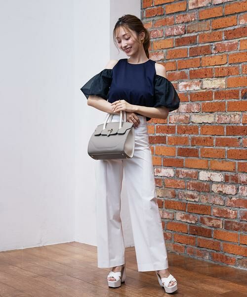 Maglie le cassetto / マーリエ ル カセット カットソー | 《M Maglie le cassetto×吉田理紗》ハーフスリーブヘルシーカットソー | 詳細6