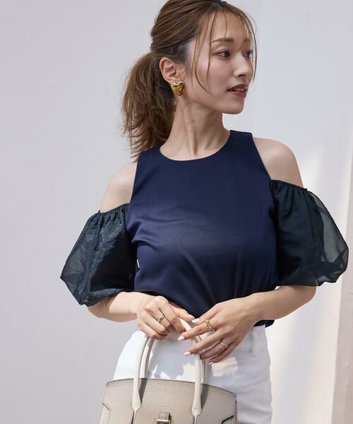 Maglie le cassetto / マーリエ ル カセット カットソー | 《M Maglie le cassetto×吉田理紗》ハーフスリーブヘルシーカットソー | 詳細22